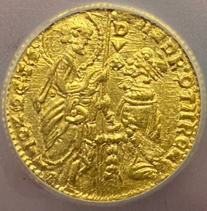 1368-1382 ITALY GOLD ANDREW CONTARINI AV DUCAT - DOGES OF VENICE ICG MS 64 - Picture 1 of 4