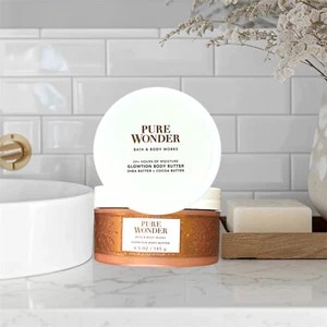 Bath & Body Works Pure Wonder 6.5 Ounces Glow-Tion Body Butter - Picture 1 of 5