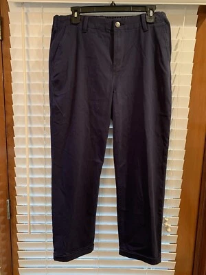 GAP Clásico Chino’s con Puños y Bolsillos Para Mujer 12 Azul Marino Preppy Neutro Foto 1 de 4