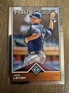 JACK LEITER 2024 TOPPS ICONOS TRASCENDENTES CROMO TEXAS RANGERS BASE DE NOVATO #42 - Imagen 1 de 2