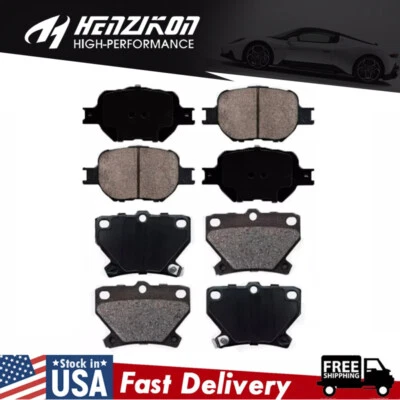 SE ADAPTA A PASTILLAS DE FRENO CERÁMICAS DELANTERAS Y TRASERAS TOYOTA CELICA GTS 2000-2005 NUEVAS EE. UU. * Foto 1 de 4