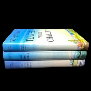 Lot Of 3 John Steinbeck Book Of The Month Club Ed HC 1995 Travels Winter Valley - Bild 1 von 14