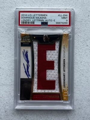 2014 UD LETTERMAN DOMINIQUE WILKINS AUTO “E” /3 #LL-DW SSP PSA 9🚨 - Image 1 of 2