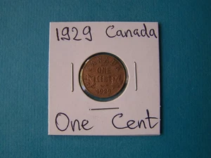 CANADA COINS 1929 YEAR ONE CENT NICE COPPER COIN. - Picture 1 of 2