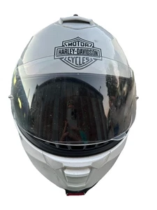 Harley Davidson HD-H24 Modular Motorcycle Helmet White. Size Medium. - Picture 1 of 5