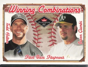 2001 Fleer Winning Combinations Helton & Giambi Card #23/40WC Serial #1726/2000 - Picture 1 of 2
