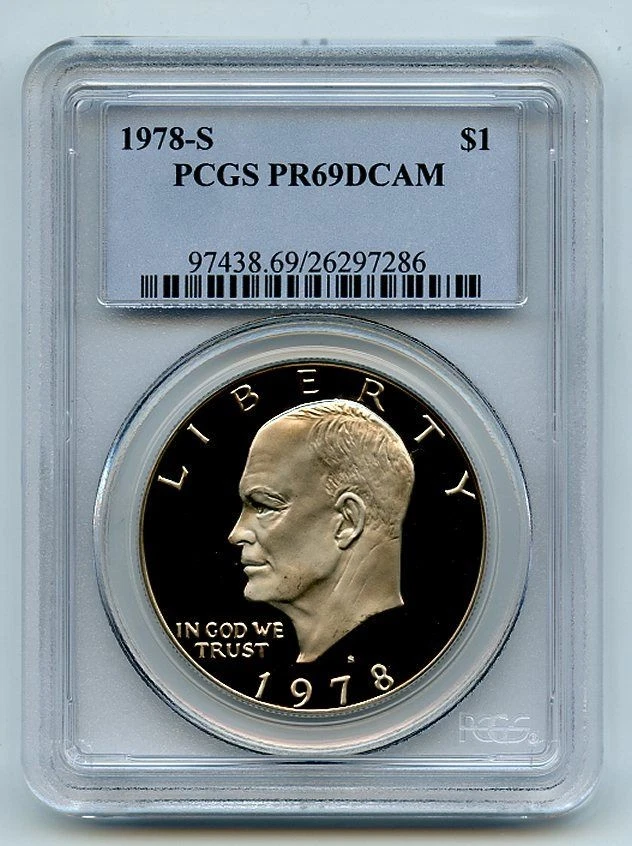 1978 S $1 Ike Eisenhower Dollar Proof PCGS PR69DCAM - Image 1 of 1