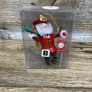 Vtg 1984 Santa World Kurt Adler Firefighter Santa Ornament North Pole F.D. w Tag - Picture 1 of 13