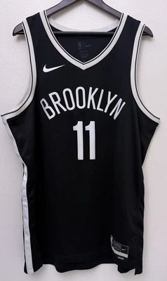 NIKE BROOKLYN NETS BLACK BASKETBALL JERSEY SHIRT #11 KYRIE IRVING MEN'S XL - Image 1 of 4