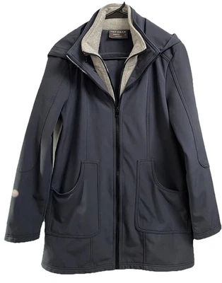 Tek Gear WarmTek серый слой ветровка куртка с капюшоном флис с подкладкой Sz. S - Изображение 1 из 4