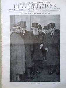 L'illustrazione Italiana 26 Marzo 1916 WW1 Piroscafo Duilio Pasic a Roma Verdun - Picture 1 of 1