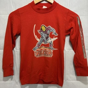 Vintage MOTU Masters of the Universe Boys Pajama Top Shirt Long Sleeve Skeletor - Picture 1 of 9