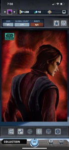 DIGITAL Star Wars Card Trader Chrome Galaxy 24 Mortis Vision Aqua Lava - Picture 1 of 2