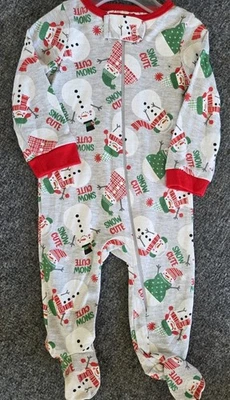 LINDA NIEVE 0/3 Meses Cremallera Dormir Nueva Con Etiquetas Foto 1 de 2