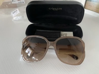 NWT Coach Women’s Milky Light Brown Gradient Integration Flower Sunglasses - Image 1 of 4