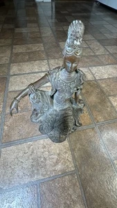 10” Guanyin Faux Bronze Statue Kwan-Yin Shakyamuni Sakyamuni Buddha - Picture 1 of 11