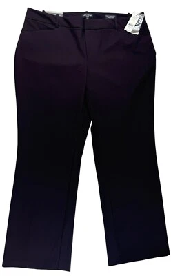 Lord & Taylor Kelly 靴型长裤黑色比诺女式 18W 全新带标签 - 阅读 — 第 1/4 张图片