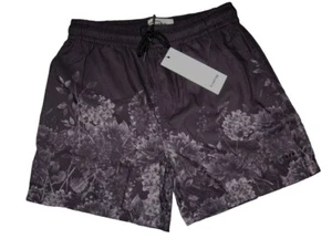 BNWT FIRETRAP Floral Swim Shorts Black Large 34 " Waist - Picture 1 of 2