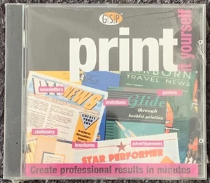 Print It Yourself PC CD Rom New and Sealed by GSP rare classic disc - Picture 1 of 2