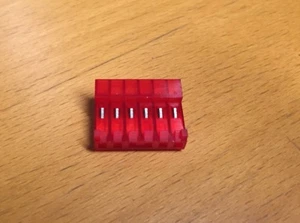 TE/TYCO/AMP 644662-6 CONN RCPT RED 6POS 22AWG MTA-156 (5pcs = 1 lot) - Picture 1 of 1