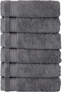 Classic Turkish Towels CTT - Premium 6 Piece Hand Towels Set,100% Turkish Cotton - Picture 1 of 1
