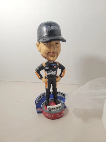 New 2018 Kurt Busch Commemorative Bobblehead Nascar Texas Motor Speedway Cover