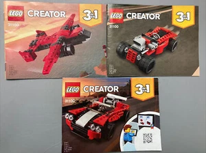 LEGO CREATOR Set 31100 3in1 Rennwagen & Flugzeug Anleitungen nur Anleitung Posten - Bild 1 von 5