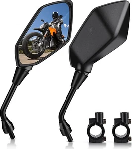MICTUNING Universal Hawk-eye Motorrad konvex Rückspiegel - mit 10mm Schraube - Bild 1 von 7