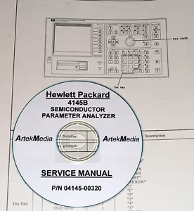 HP 4145B Semiconductor Parameter Analyzer OPERATING & SERVICE MANUAL - Picture 1 of 1