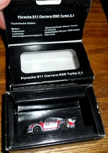 BUB 1/87 DIECAST PORSCHE 911 CARRERA RSR TURBO MARTINI PORSCHE RACING #22 w/ BOX - Picture 1 of 9