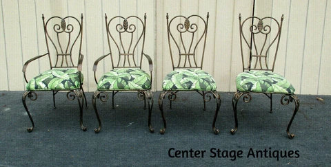62359   Set of 4 QUALITY Metal Dining Kitchen Chairs Cover