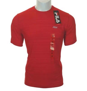 New Men's Fila Hyper Crew Performance Tee T Shirt Moisture Wicking Gym Training - Picture 1 of 3