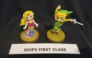 FIRST CLASS! Amiibo Link Zelda Wind Waker 2er Pack Toon Tears of the Kingdom TofK - Bild 1 von 8