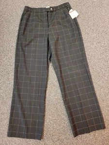 Womens Covington Milly Plaid Comfort Waist Dress Pant. Size 12 NWT. #415 - Picture 1 of 10