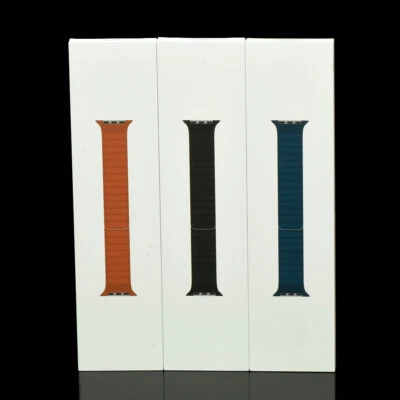 Apple iWatch Leather Link Band 38mm 40mm 41mm 6 7 8 9 SE Ultra 2 42mm 44mm 45mm - Image 1 of 4