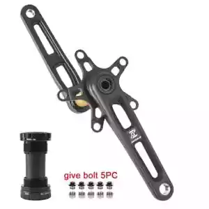 165/170/175mm Road Bike Crankset Folding Bicycle Hollow Crank Chainring 110BCD - Picture 1 of 26