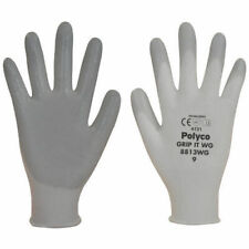 Polyco 8811WG  Knitted Nylon Nitrile Grey White Various Sizes Grip It Gloves
