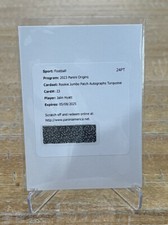 2023 Origins Jalin Hyatt RC AUTO Rookie Jumbo Jersey Autograph Turquoise /25 SSP