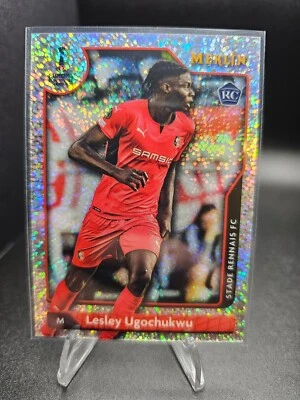 2021-22 Topps Merlin UCC Lesley Ugochukwu RC Speckle Refractor /150 #8 - Image 1 of 2