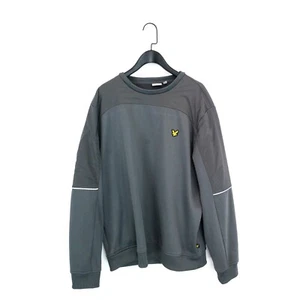 Lyle & Scott Grey Sports Crew Neck Zipped Pockets Sweatshirt - Size XL - Picture 1 of 19