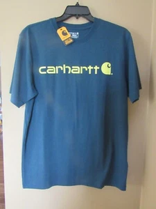 NEW MEN'S SMALL LOOSE FIT SS CARHARTT LOGO T-SHIRT (K195 H70) - Picture 1 of 2
