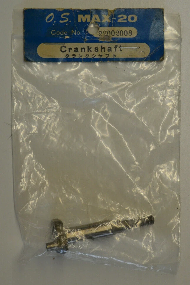 O.S. MAX 20 CRANKSHAFT 22002008 f/ MODEL AIRPLANE ENGINE - NEW  - Image 1 of 1