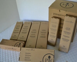 Pampered Chef KNIFE SET - 6 Professional Knives + Acacia Wood Block+Shears+Honer - Picture 1 of 6