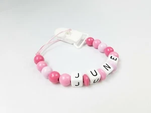 Personalized pacifier clip• Binky clip• Pink• Baby girl gift• Easter baby gift - Picture 1 of 1