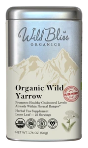 Organic Wild Yarrow Tea - Caffeine Free Herbal Tea - Pharmacopoeia Potency - Picture 1 of 32