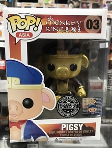 SDCC Funko POP Asia! Monkey King Pigsy (Gold) #03 (Box Wear) With POP Protector - Picture 1 of 6