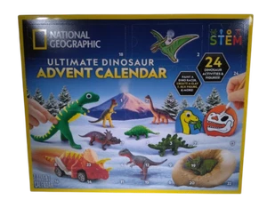 Blue Marble NATIONAL GEOGRAPHIC Dinosaur Advent Calendar DAMAGED BOX - Picture 1 of 8