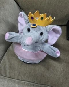 Restoration Hardware Elephant Hand Puppet Circus Princess 10" - Picture 1 of 5