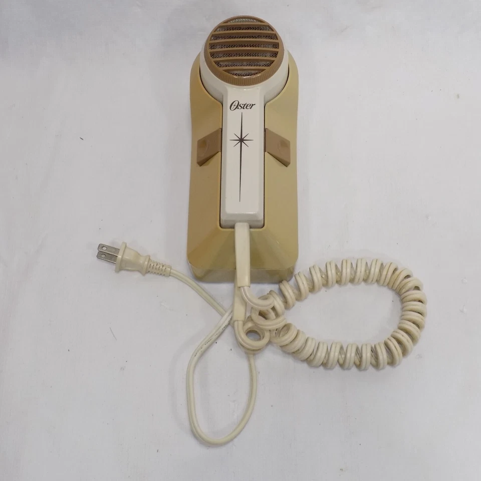 1985 Oster Wall Mount 3 Speeds Hair Dryer 317-06 Mid Century Modern Starburst - Image 1 of 4