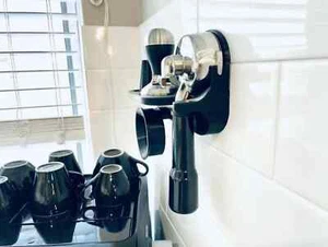 Wall-Mounted Espresso Shelf for Portafilter, Tamper, Distribution Tool & Dosing - Picture 1 of 3